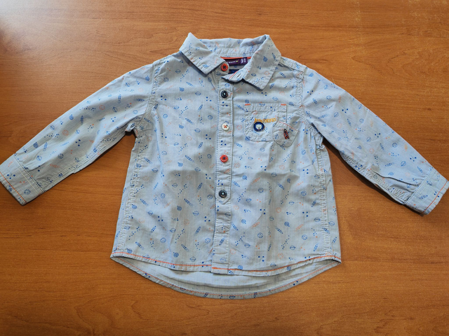 Chemise motifs espace 18 mois
