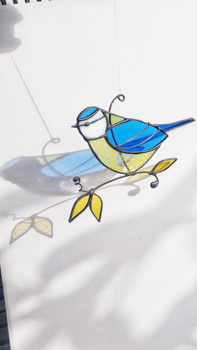 La mésange bleue ( modèle 1)