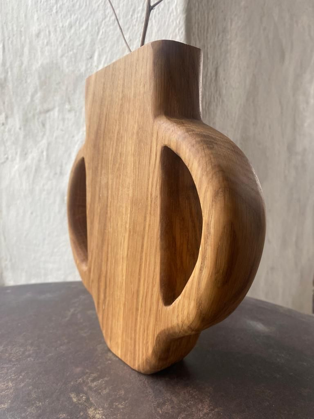 Soliflore Amphore, Chêne