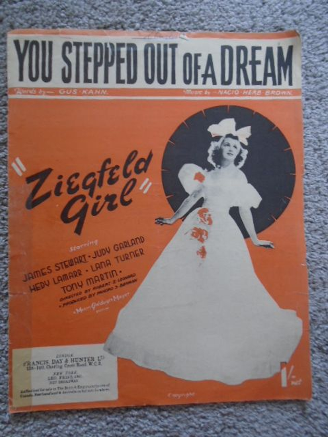 You Stepped Out of a Dream Sheet Music Judy Garland