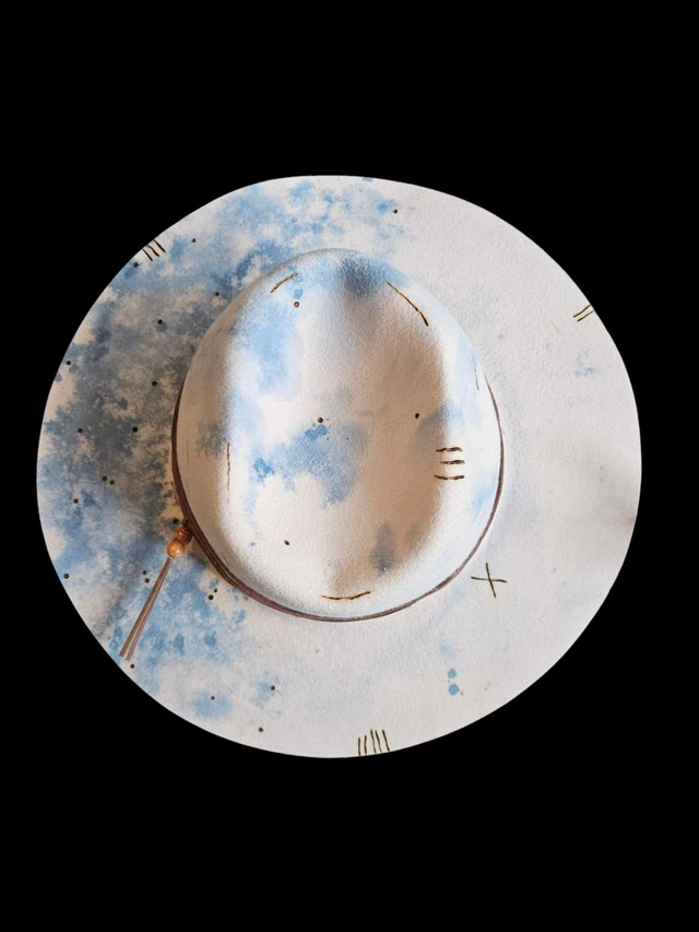 Don't be blue hand dyed fedora