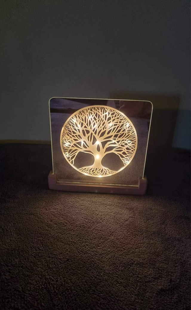 Miroir carré arbre de vie