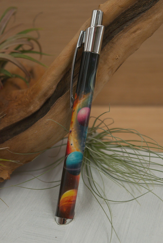 Cosmic Galaxy Aluminium Pen – Celestial Starry Stationery Gift