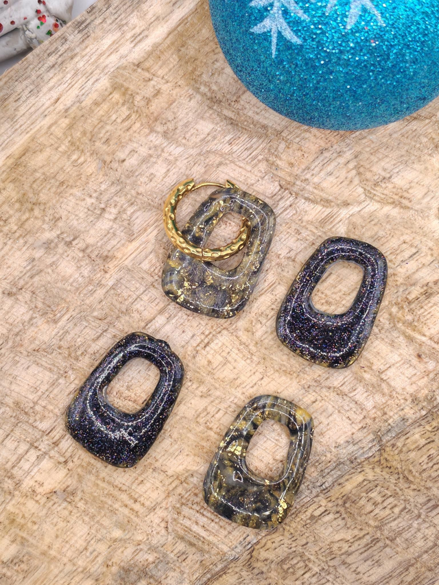 CHOUPETTES Diana réversibles noire dorées