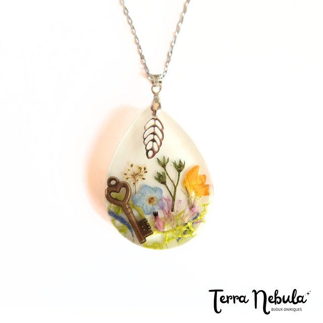 Collier Fleuri Clef des champs | CO023