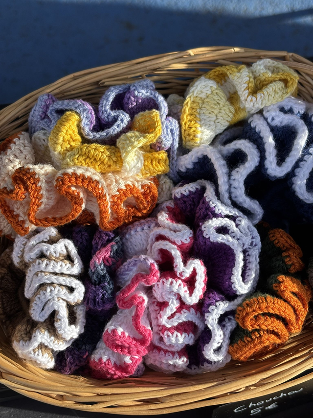 Chouchou en crochet - coton