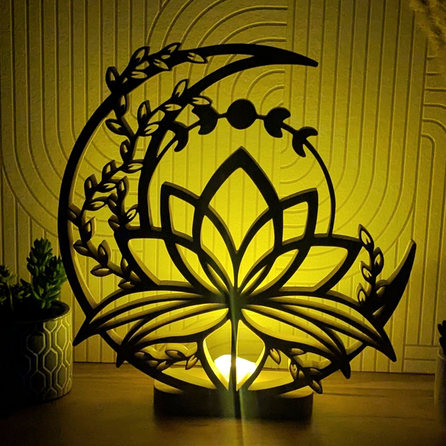 Lune de lotus V3 en hêtre