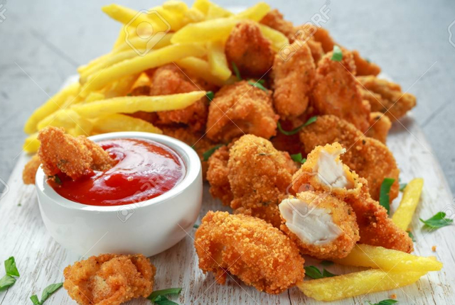 Chunky Nuggets supper 