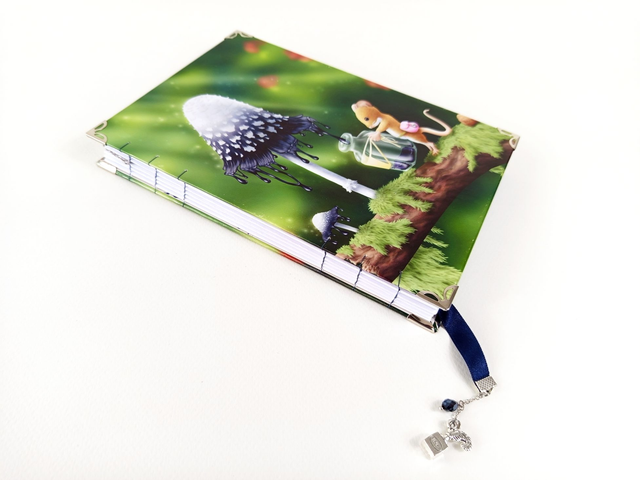 Carnet souris et champignon