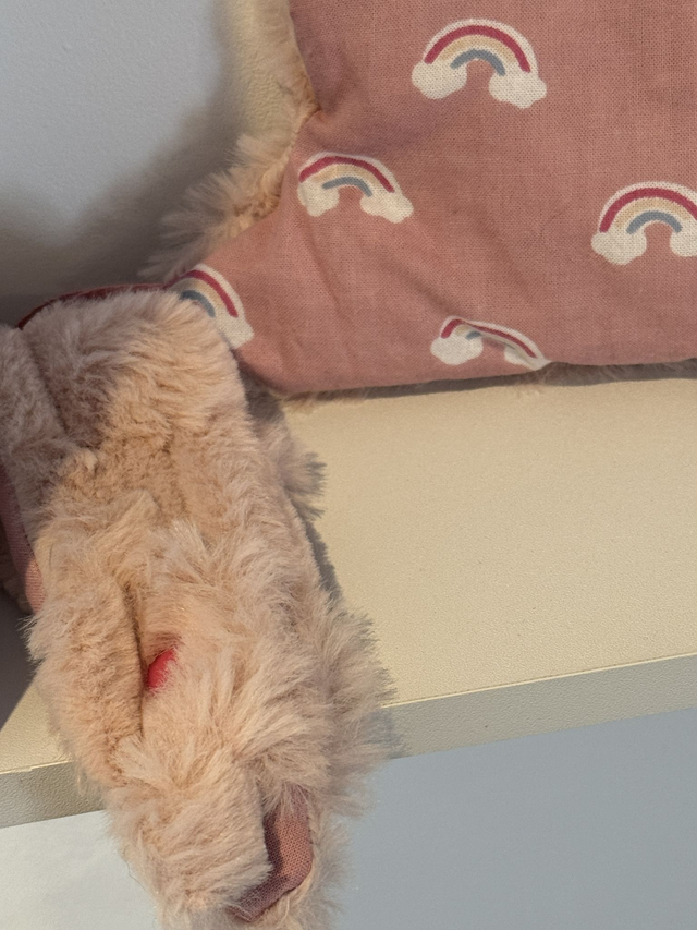 Doudou Nuage arc-en-ciel/rose ☁️