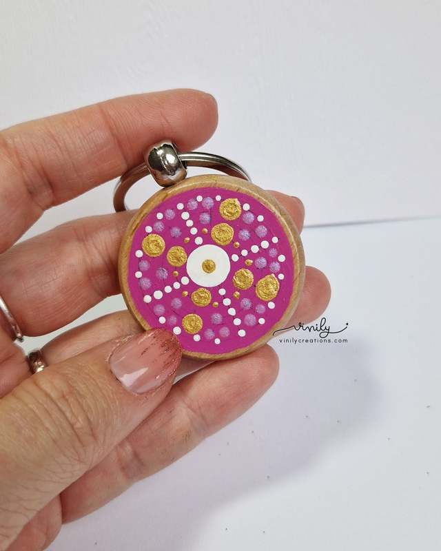 Porte-clés "Aime de tout ton coeur"