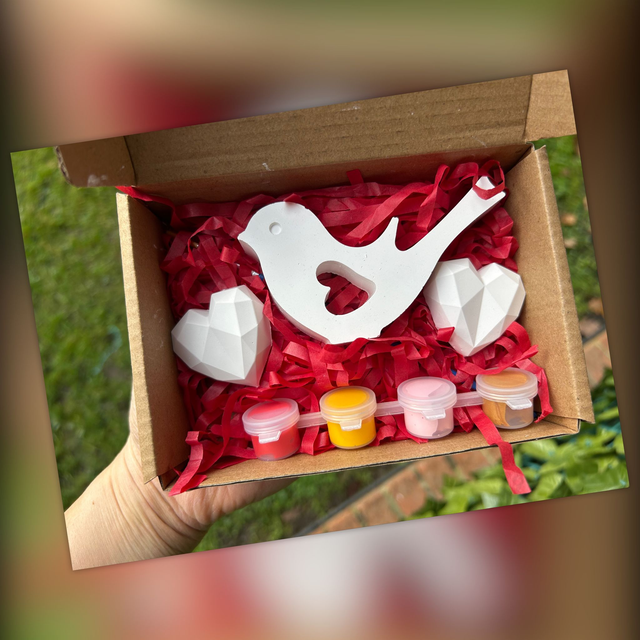 Love Bird - Paint Craft Set - Valentine/Mother's Day Gift Idea