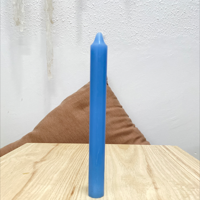 Vela azul flojo candelabro 