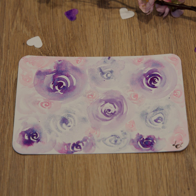 Carte décorative - Expression roses