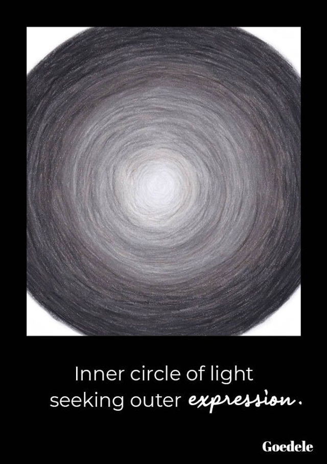 Poster A4 Circle of light