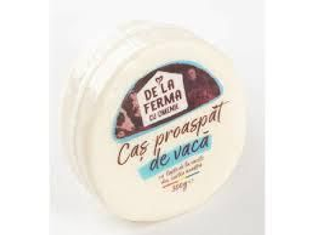 Caș Proaspăt de Vacă De La Ferma Cu Omenie 300 g