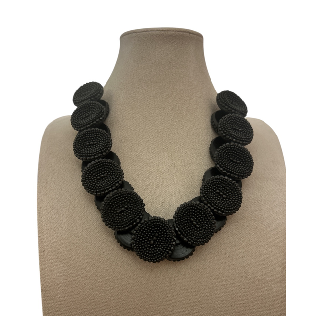 Collana buttons Black