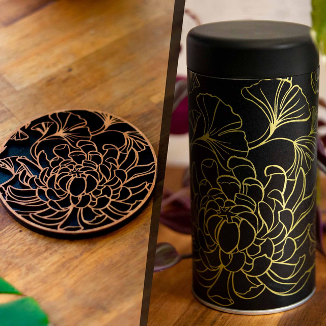 Pack complet dragon - Tasse, sous tasse + boîte à thé