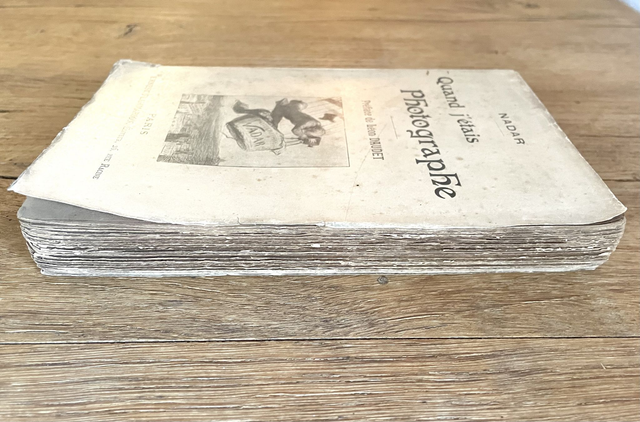 Livre "Quand j'étais photographe" - Nadar - 1900