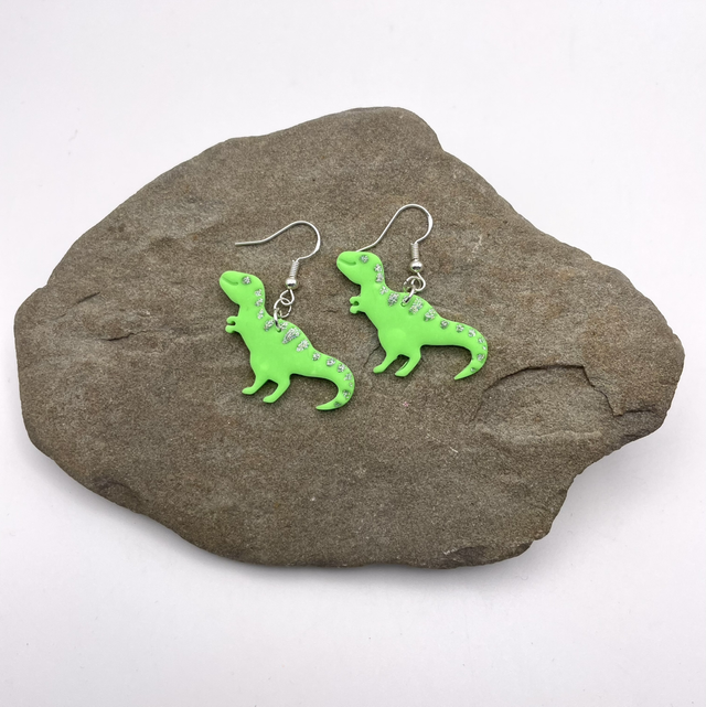 Green &amp; silver T-Rex 