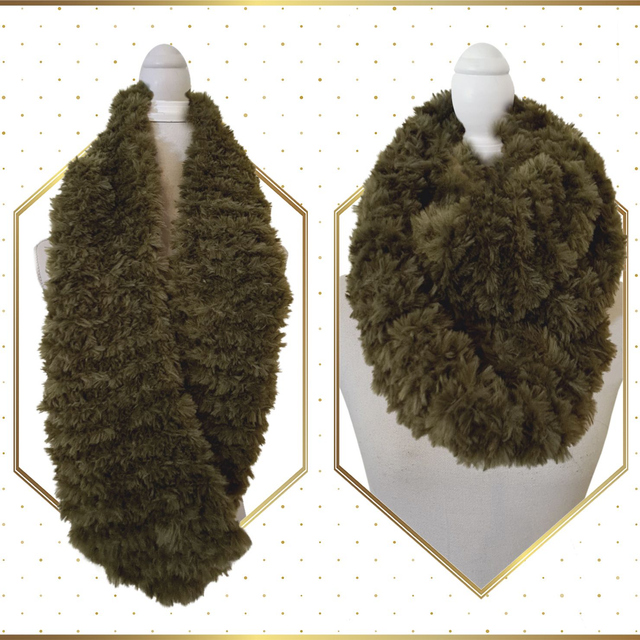 Echarpe circulaire Kaki