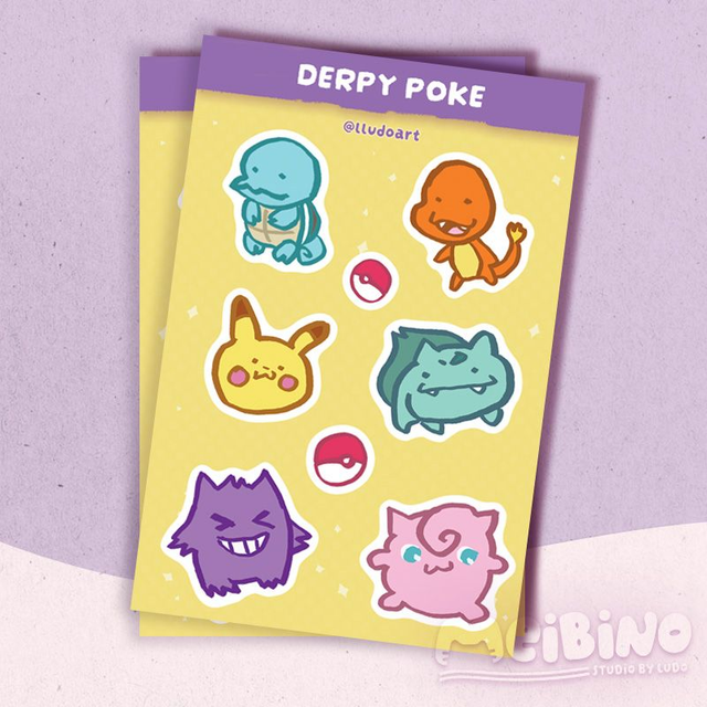 arkusz naklejek - poke