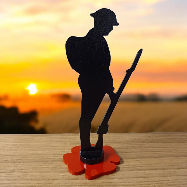 Tommy Soldier &amp; Poppy Statue