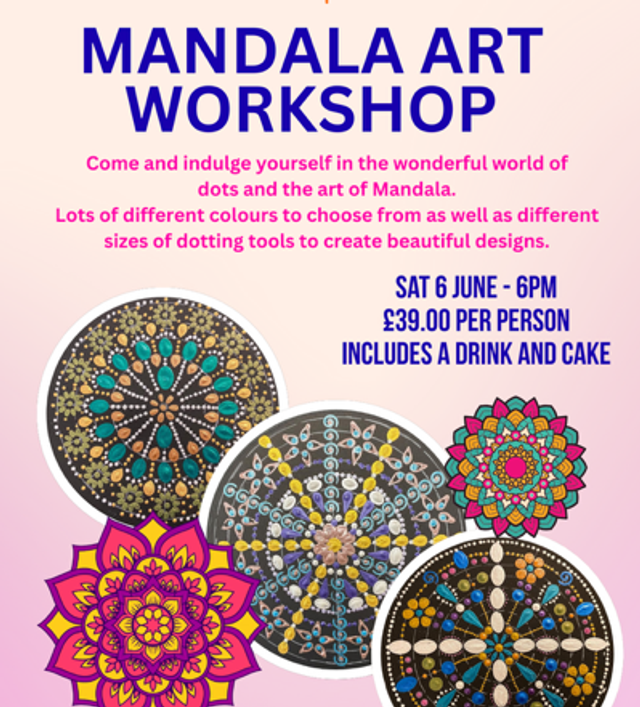Mandala Art - Sat 6 June - 6pm
