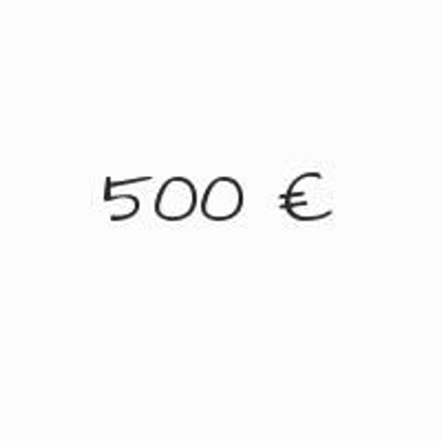 Gutschein Wert 500 €