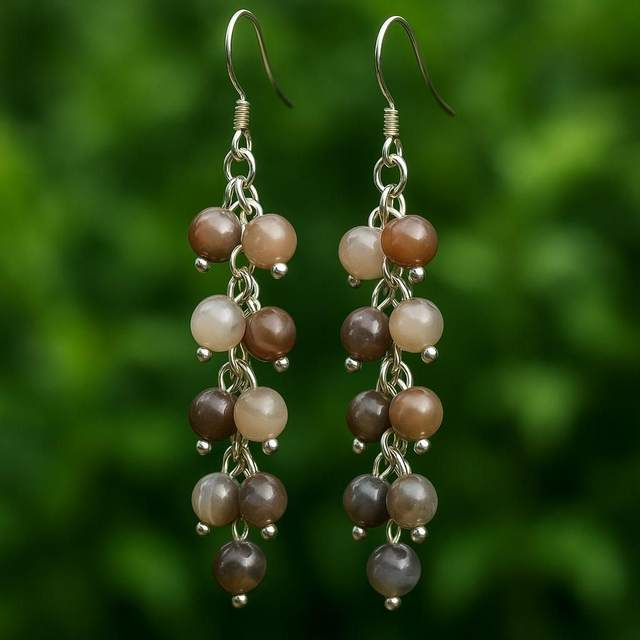 Boucles d'oreilles Agate Botswana - Purification &amp; Harmonie