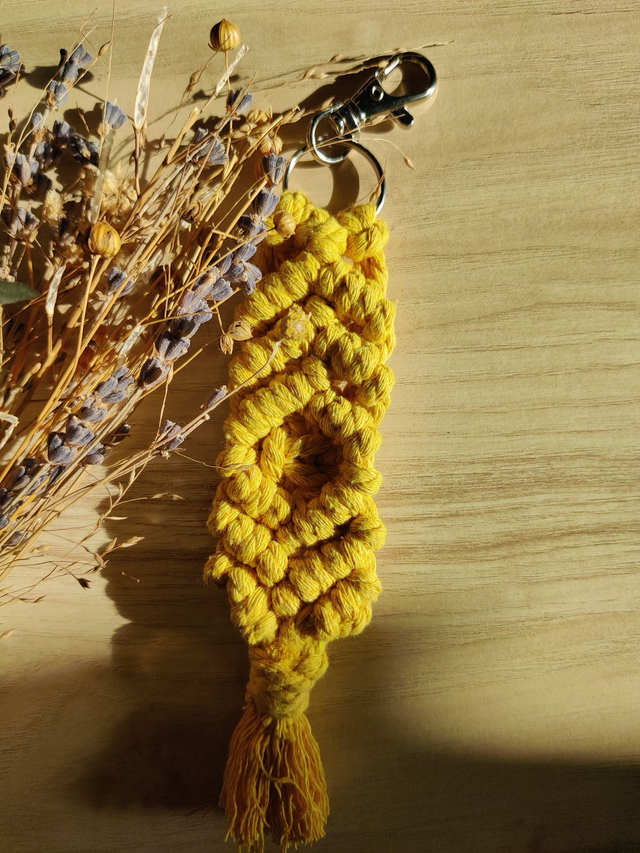 Porte-clés - Sardine - Moutarde