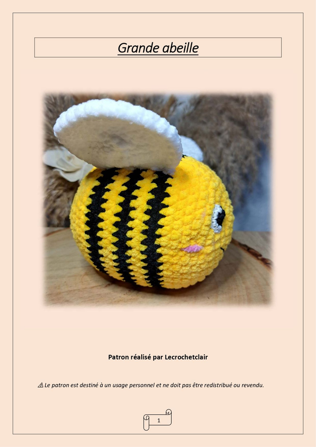 Patron grande abeille