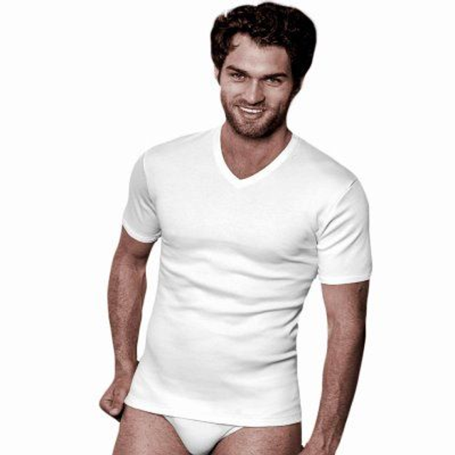 MAGLIA UOMO POP 3/7 M/MANICA NOTTINGHAM SCOLLO V 3 pezzi