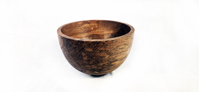 MA66 Medium Spalted Beech Bowl by Meyrick Ames, 19x12cm Wood