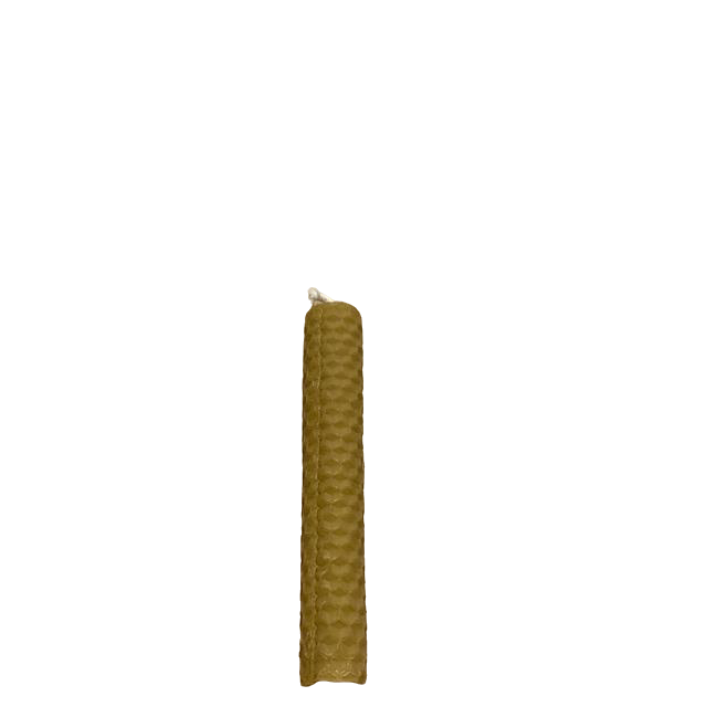Bougie roulée chandelle 13cm pour bougeoir 