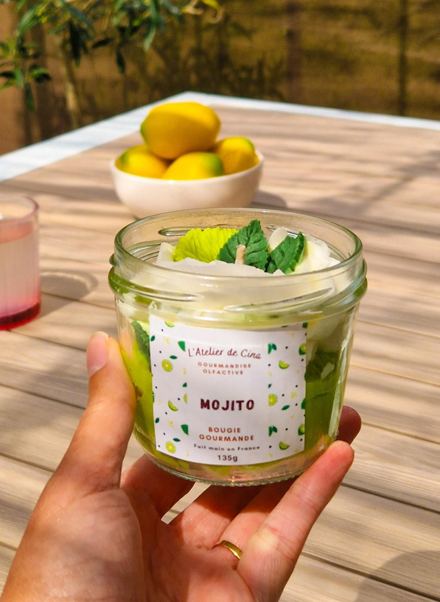 Bougie chantilly gourmande - Mojito