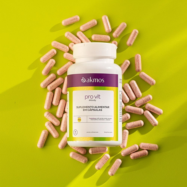 Akmos: SUPLEMENTO PRO VIT (60 Capsulas): auxiliar do emagrecimento saudável.