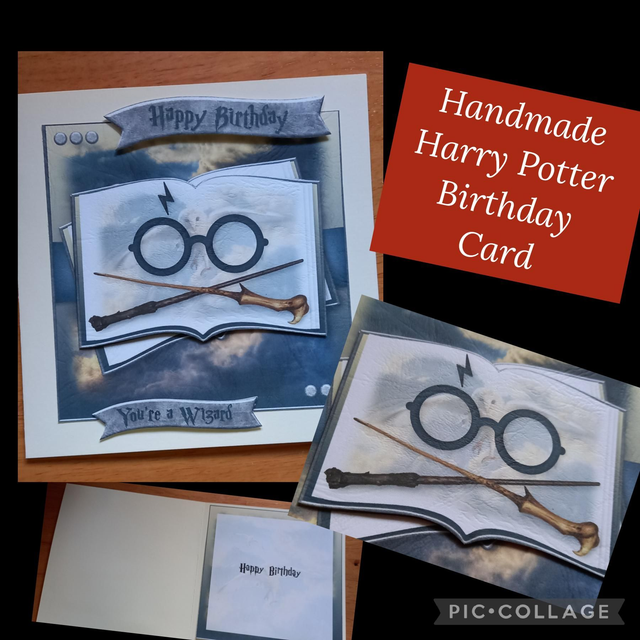 Wand &amp;Glasses birthday card 