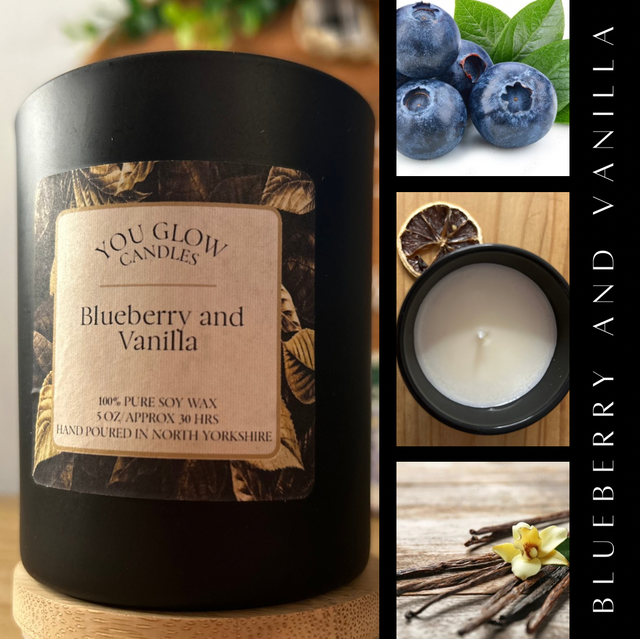 Blueberry and Vanilla 5oz jar candle