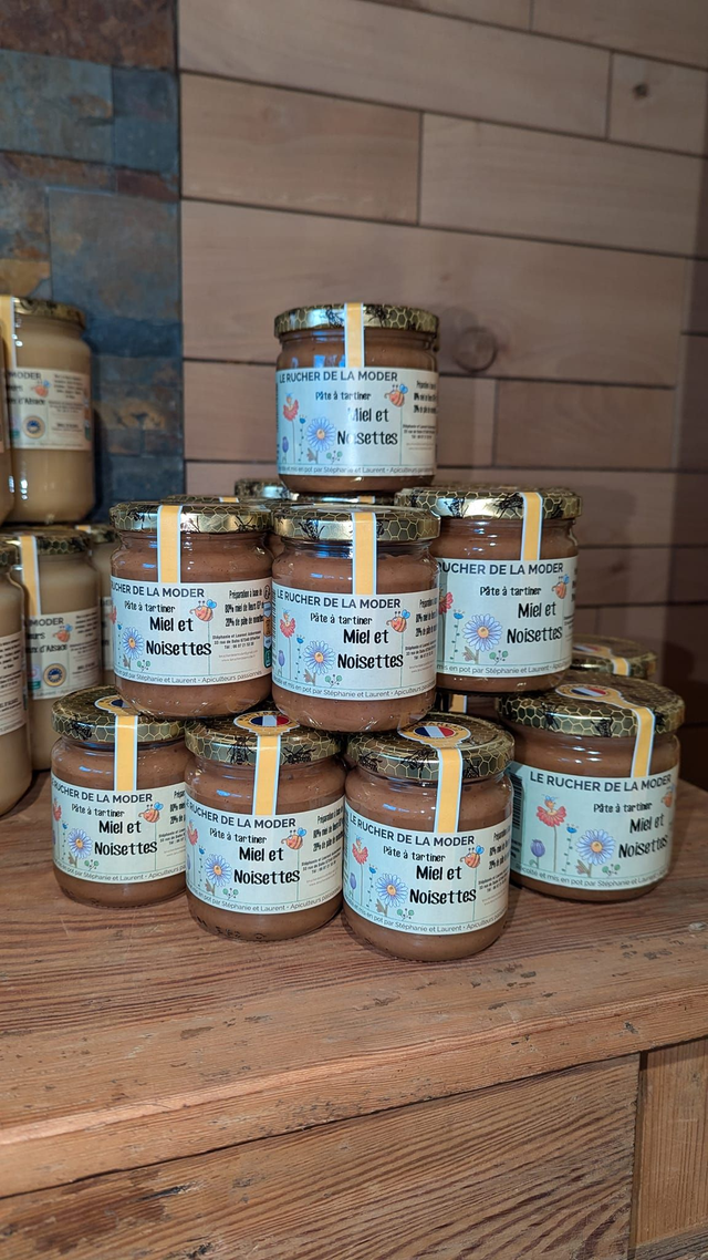 Pâte à tartiner : Miel &amp; Noisettes - Le Rucher de la Moder