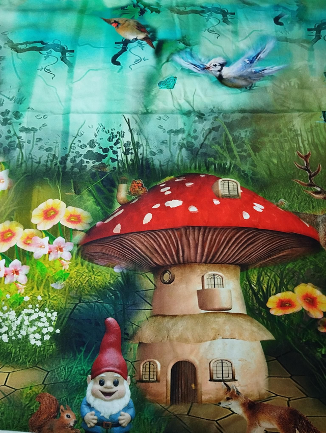 Tissu Champignon géant pour COMMANDE 