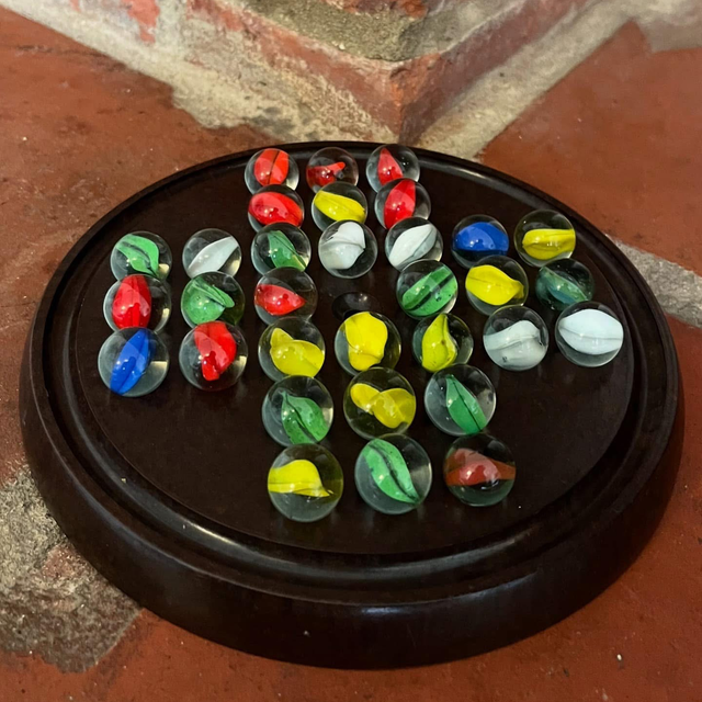1940’s Bakelite Solitaire Marble Game