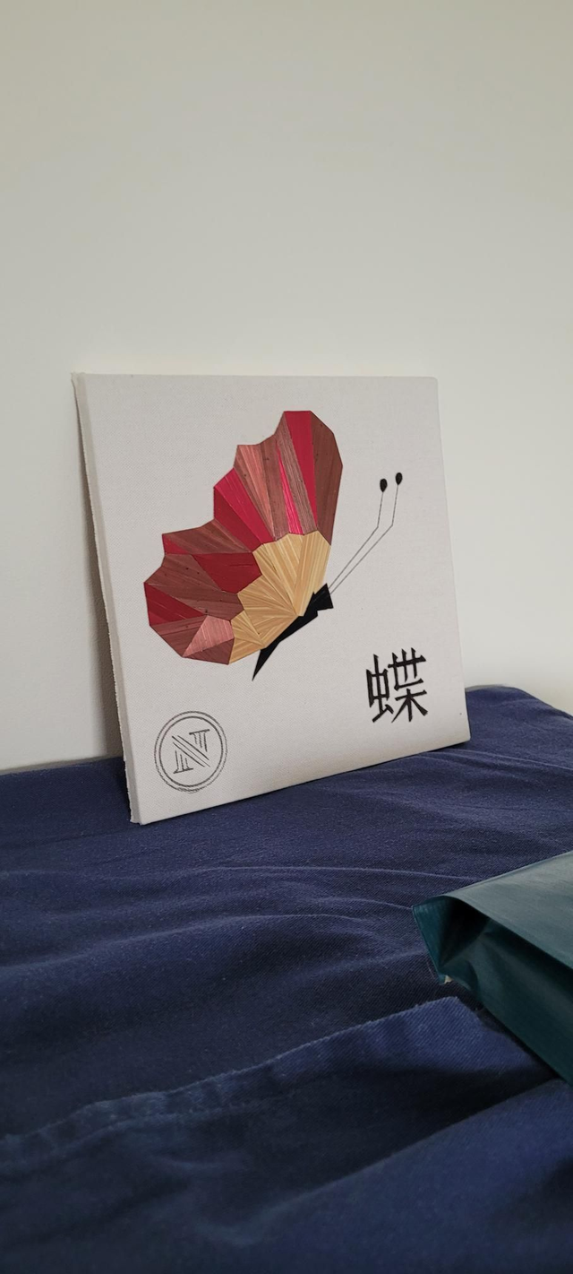 🦋 Papillon vieux rose