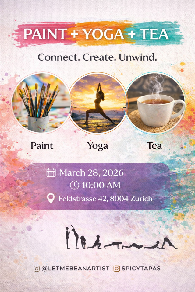 PAINT + YOGA + TEE EVENT Soul Flow - MARCH 28, 2026 / 10:00 AM