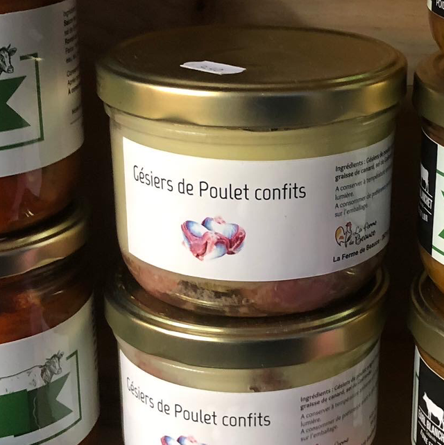 Gésier de poulet confit, Ferme de Beauce (28)