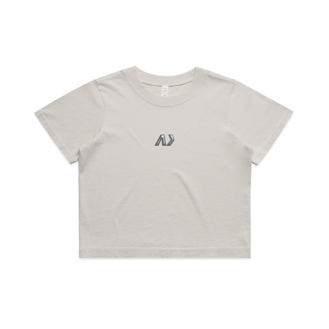 Woman’s Crop Faded Heavy T - Bone 