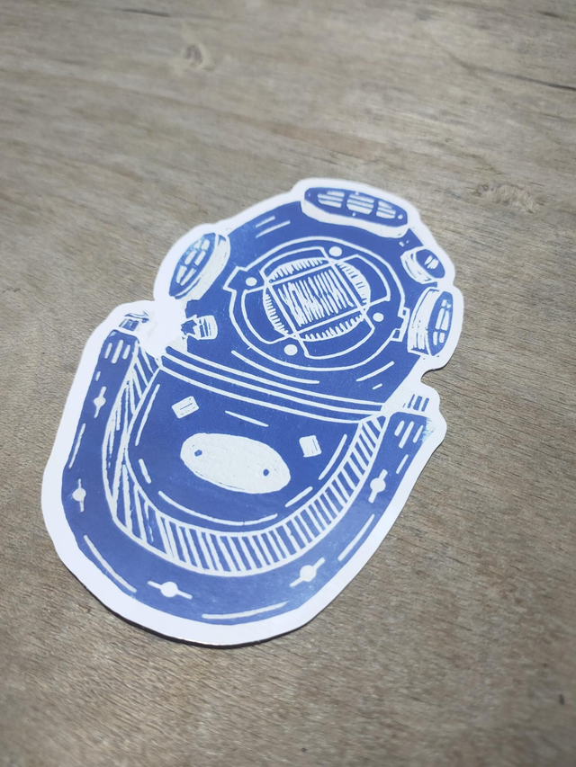 Diver's Helmet sticker 