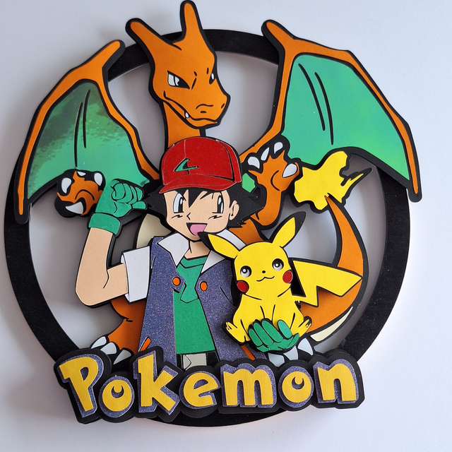 Couronne décorative murale Pokémon Dracaufeu