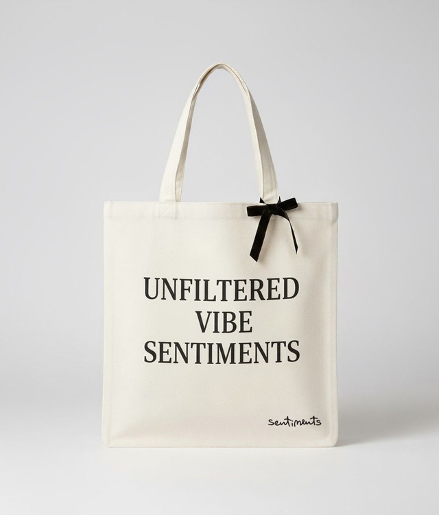 Vászontáska - Unfiltered Vibe Sentiments