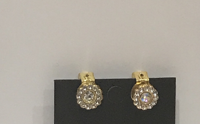 White Clip On Earrings- COE11